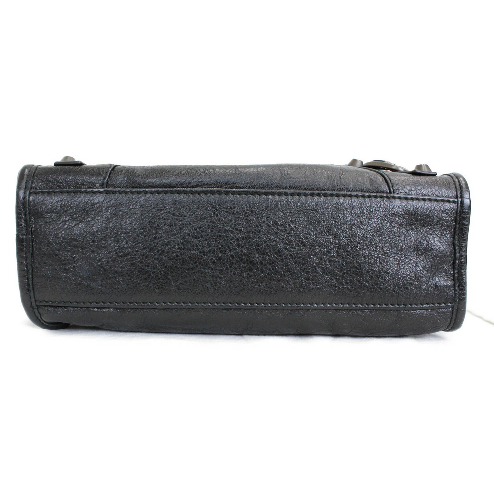 BALENCIAGA Classic City Black Leather Handbag Shoulder Bag - Picture 4 of 7